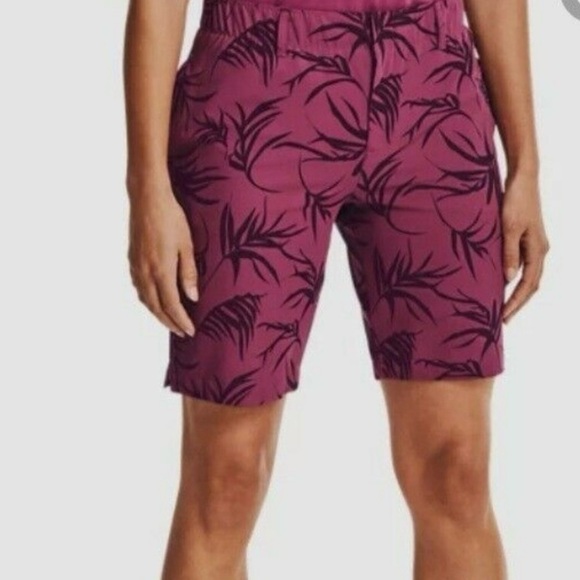 Under Armour Women’s Pink Quartz 9” Golf Shorts - Picture 2 of 13